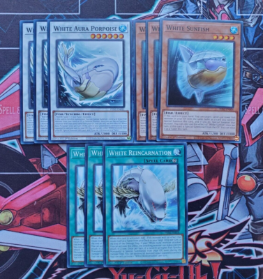 White Aura Common Deck Core 9 Card YuGiOh Porpoise White Sunfish  Reincarnation | eBay