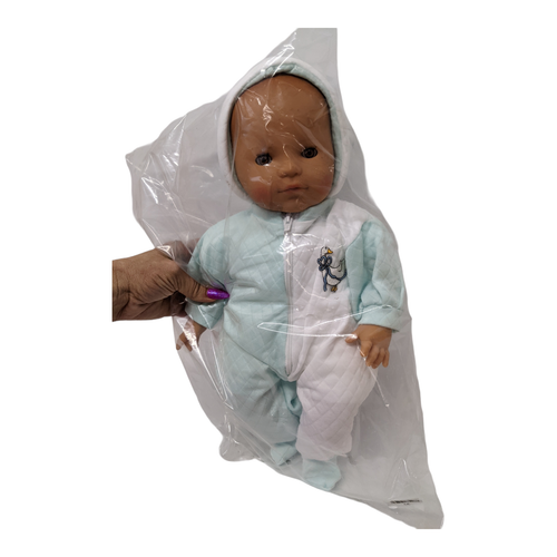 Brand New! SONNI Germany 16" Sleepy-Eye Baby Doll in Onsie Pajamas & Hat, SEALED - 第 1/1 張圖片