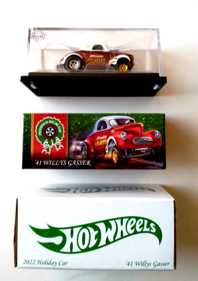 Hot Wheels RLC Willys Gasser Stockin Stuffer 2022 Holiday Car #16977/30000 - Image 2 of 4