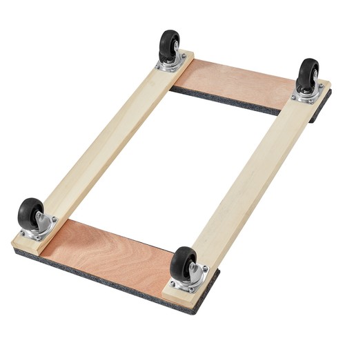 VEVOR Furniture Dolly Moving Dolly Caster 454 kg Capacity 4 Rolling Wheels Wood - Picture 12 of 12