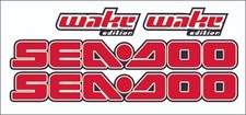 SEADOO WAKE EDITION 2006 hull decals only Graphics / Decal / Sticker Kit