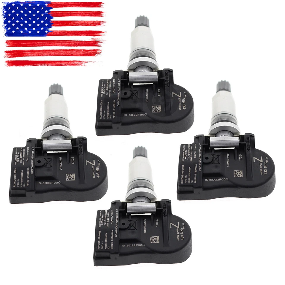 4 Pcs Tire Pressure Sensor TPMS For Infiniti Q50 Q60 QX60 JX35 40700-3JA0B - Image 2 of 4