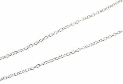 Silber feine schlichte Spur Fußkettchen / Fußkette, 10'' / 25 cm