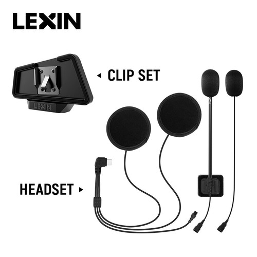 LEXIN Type C Bluetooth Helmet Headset 