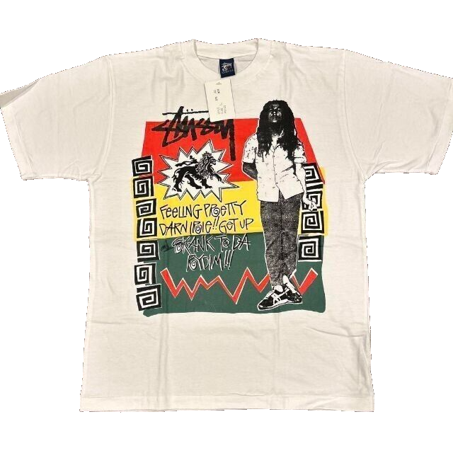 STUSSY Bob Marley collaboration bob marley photo print t STUSSY Bob Marley collaboration bob marley photo print t
