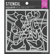 New Hero Arts "PICASSO INSPIRED" Stencil 6"x6" 2022