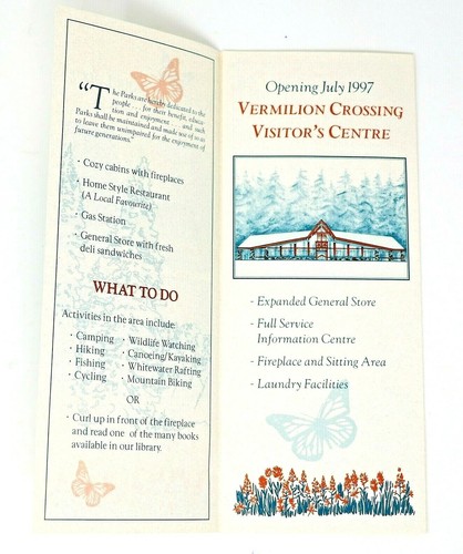 Brochure e mappa vintage Kootenay Park Lodge British Columbia Canada - Foto 3 di 6