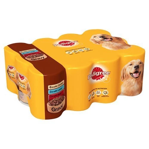 Pedigree Adult Wet Dog Food Selection in Gravy, 24 x 400g