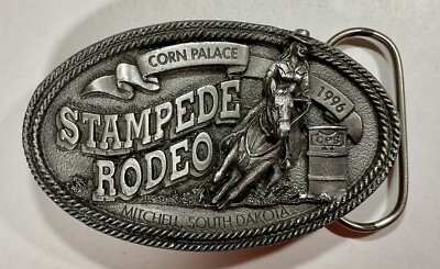 1996 Mitchell South Dakota PRCA Corn Palace Stampede Rodeo Belt Buckle