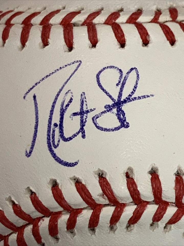 Béisbol firmado autografiado por Robert Stephenson Cincinnati Reds MLB Holo JB699010 Foto 2 de 4
