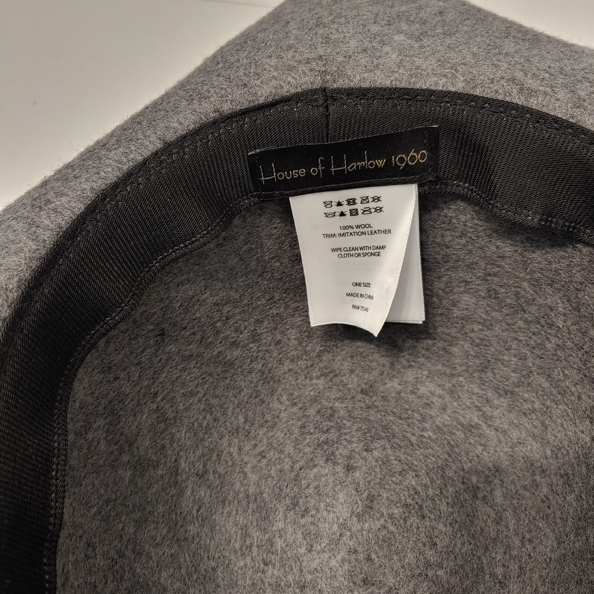 House of Harlow 1960 Gray Wool Hat Floppy Winter Christmas Snow House of Harlow 1960 women main image 2