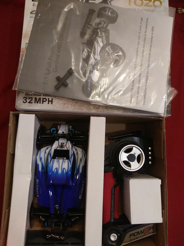 vortex Tozo 1/18th Scale Electric RTR 2.4Ghz RC 4WD Used Unverified - Image 4 of 4