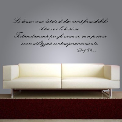 Wall Sticker Frase Marilyn Monroe Le Donne Sono Dotate Desivo Murale Ebay