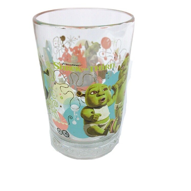 McDonald's Dreamworks Shrek the Third Glass Collector's Cup Donkey eBay