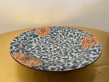 Kayo Inaba Kutani Hand Painted Porcelain Serving Bowl Dish Pottery Ceramic Japan