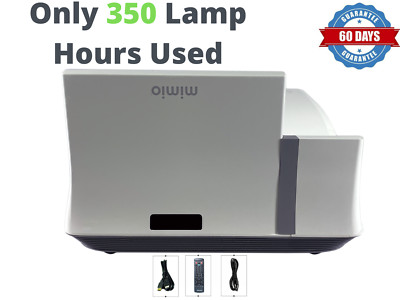 Mimio Projector 280 Ultra Short Throw DLP Projector 3D HD HDMI 350 Hours Used!