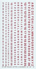LR-100 - Red Letters and Numbers - 1/76-1/285 Decals