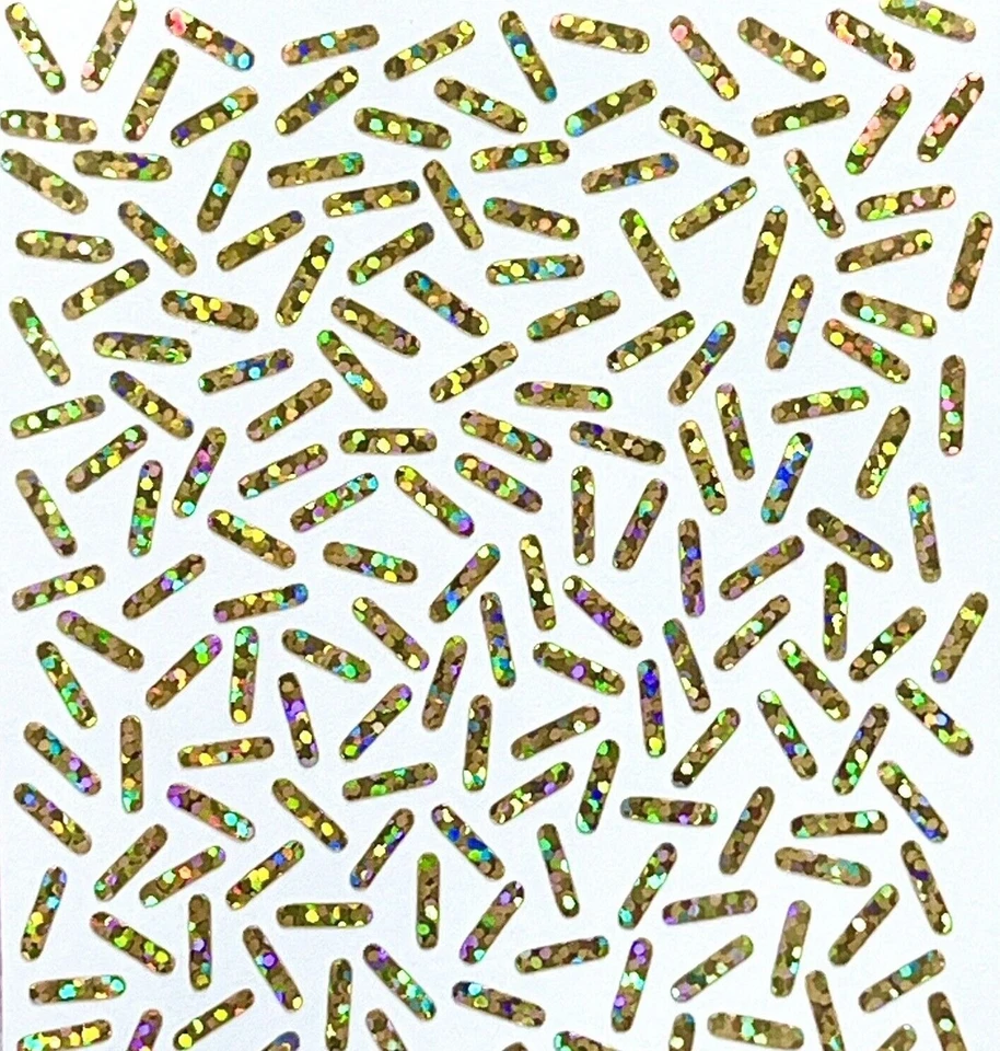 ¡Pegatinas holográficas chispeantes brillantes! - 0,4 a 5 pulgadas Foto 3 de 4