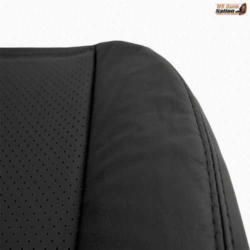 Fits 2003 2004 Nissan Pathfinder DRIVER Bottom AND Top BLACK Leather Seat Cover - Picture 10 of 10