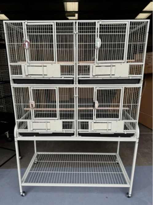 Parrot-Supplies Block Of 4 Parrot, Parakeet Breeding / Display Cages - Stone