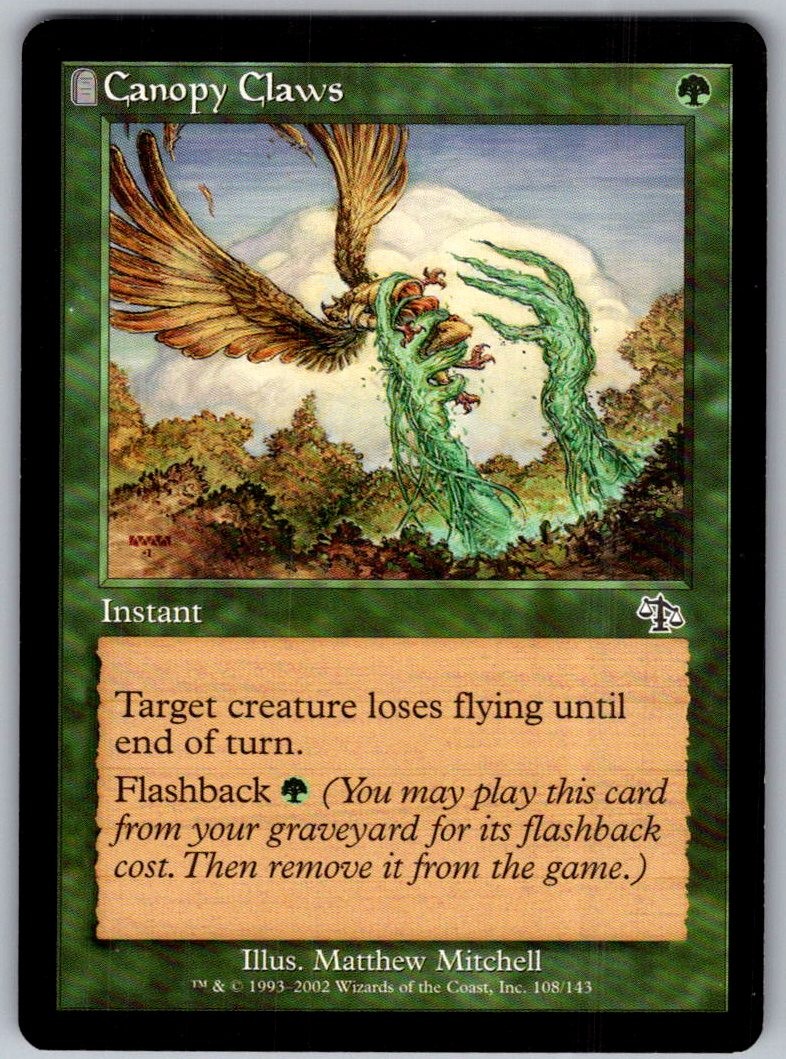 Canopy Claws 108 Common Judgment Magic: The Gathering Lightly Played
