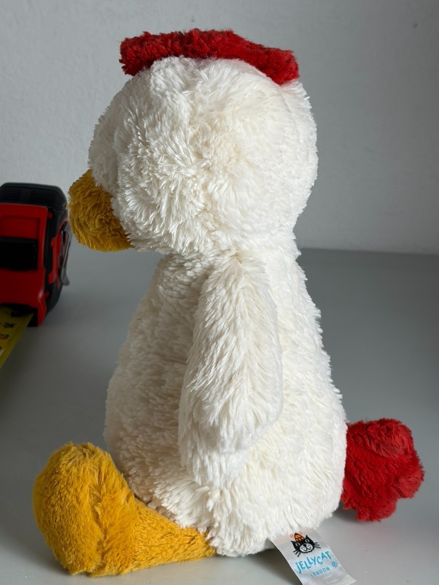 Jellycat Bashful Rooster Chicken Retired Pre-owned rare 12