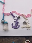 Vintage Plastic Bell Charm Necklace w/ 9 Charms  — photo 2