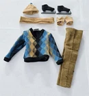 X-703 VINTAGE 1960'S MATTEL BARBIE KEN FUN ON ICE OUTFIT #791 - COMPLETE