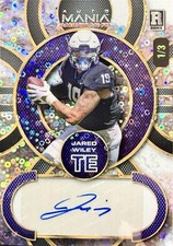 2024 Wild Card Auto Mania American Jared Wiley Disco AUTO #1/3 Chiefs Rookie. rookie card picture