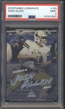 2018 Panini Luminance Football Josh Allen ROOKIE #149 PSA 9 BILLS MINT