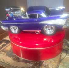 1957 Chevrolet Bel Air Gasser Model Car Purple W Exposed Chrome Engine 1957 Chevrolet Bel Air Gasser Model Car Purple W Exposed Chrome Engine