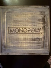 Monopoly Rustic Wood Edition Opened Unplayed Factory Sealed Contents