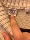 Gap Kids Linen Ruffle / Polka Dot Sweater Dress - Ecru XL — photo 3