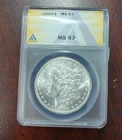 1900-O MORGAN SILVER DOLLAR ANACS MS63