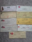 Vintage Coca Cola Ephemera Lot Returned 30's-70's Checks
