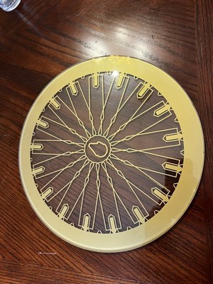 Star Wars Gold Trim Glass Serving Tray Millennium Falcon Se7en 20 Collection