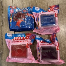 JELL-O Scented Squishy Toy SET of 3 Red Blue Purple  Kool-Aid Man 