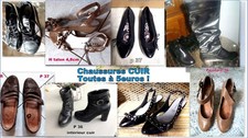 LOT 8 paires de chaussures femme P 35 à 37