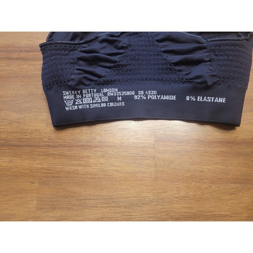 Reggiseno da allenamento lungo Sweaty Betty "Stamina" - Nero - Donna Medium (8-10) Usato in ottime condizioni - Foto 8 di 12
