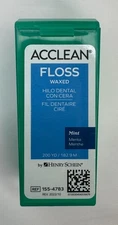 Acclean Mint Waxed Floss Spool with Dispenser 200 yds Mint