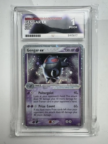 Pokemon TCG Gengar Ex 108/112 Fire Red Leaf Green 2004 Ace 1