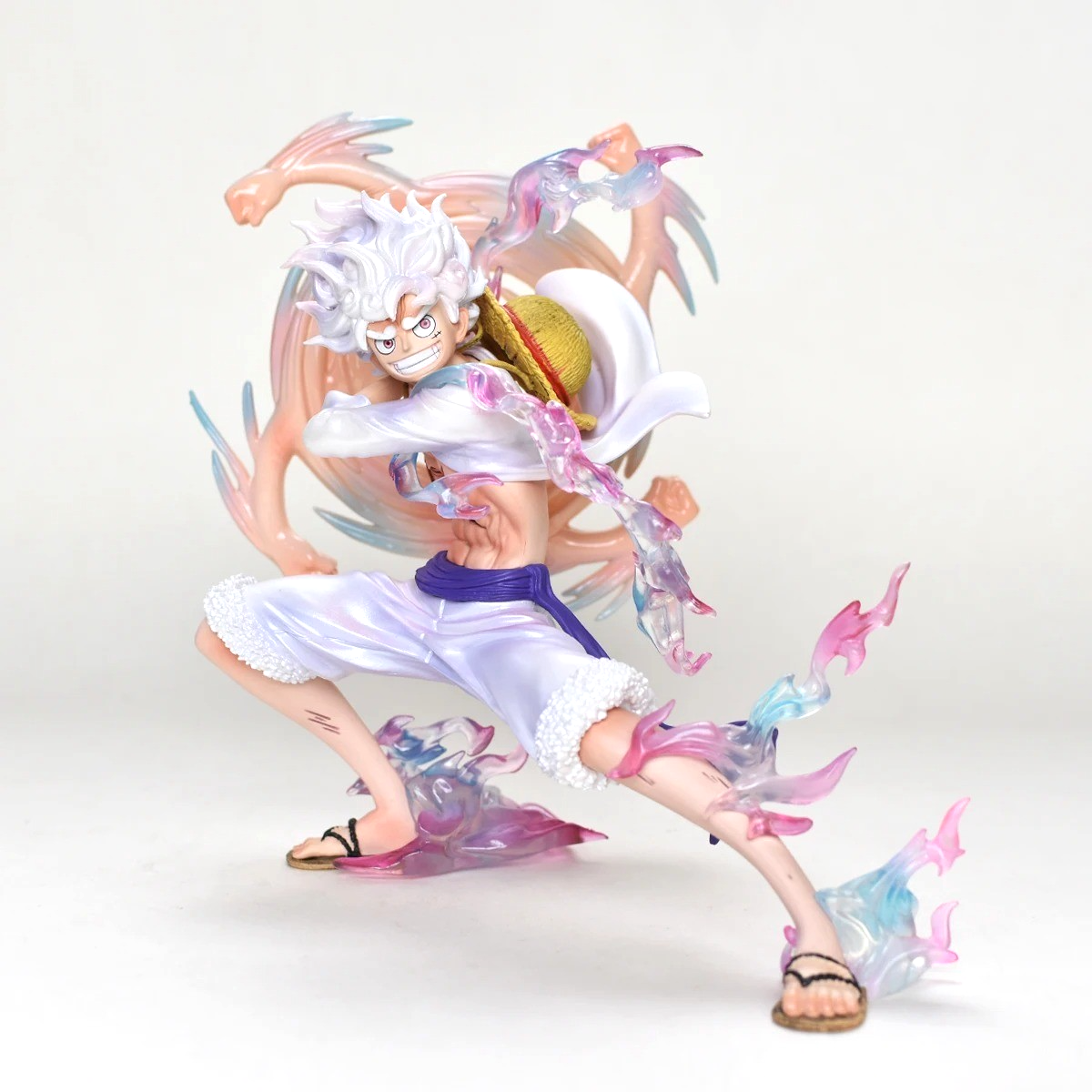19cm ONE PIECE Luffy Gear 5 Action Figure PVC Statue Collection 