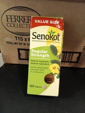 Senokot Regular Strength Natural Vegetable Laxative Tablets 100 tab EXP 2027 BD