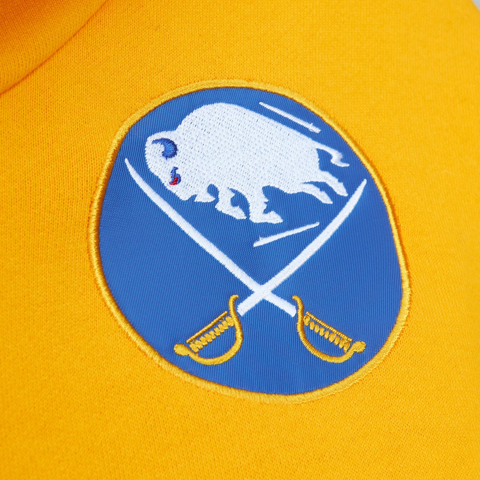 Felpa con cappuccio pullover uomo Mitchell & Ness Royal G Buffalo Sabres Head Coach