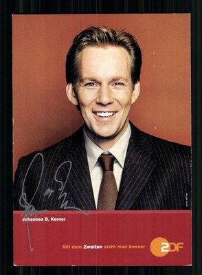 Johannes B. Kerner ZDF Autogrammkarte Original Signiert ## BC 227610