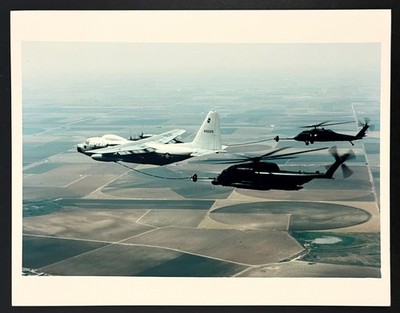 VTG USAF Lockheed C-130 Hercules Plane Refueling Sikorsky MH 5 3 Pave Lows Photo
