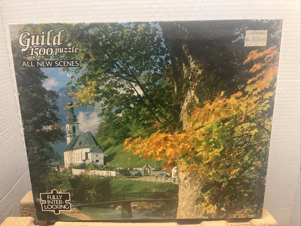 Rompecabezas entrelazado escena iglesia gremio 1500 piezas Foto 2 de 4