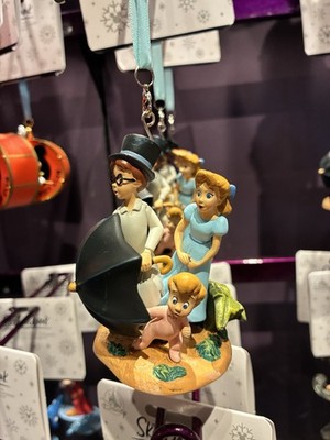 Disney Parks Peter Pan Wendy John Michael Darling Christmas Ornament NEW