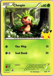 Chespin 006/025 McDonald's 25th Anniversary Promos Holo