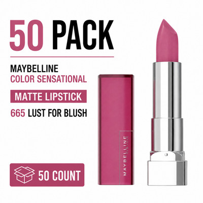 Maybelline Color Sensational Matte Lipstick 665 Lust For Blush *Lot of 50*